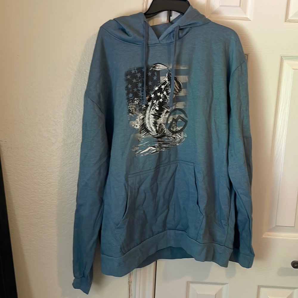 Magellan blue hoodie size 2X